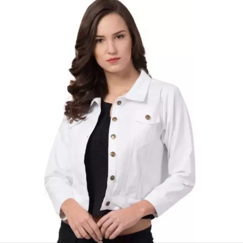 White Denim Jackets - Picture 1 of 3